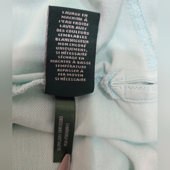 Lauren Ralph Lauren Mint Green Cotton Stretch Short Sleeve Polo Top Sz L - Picture 9 of 13